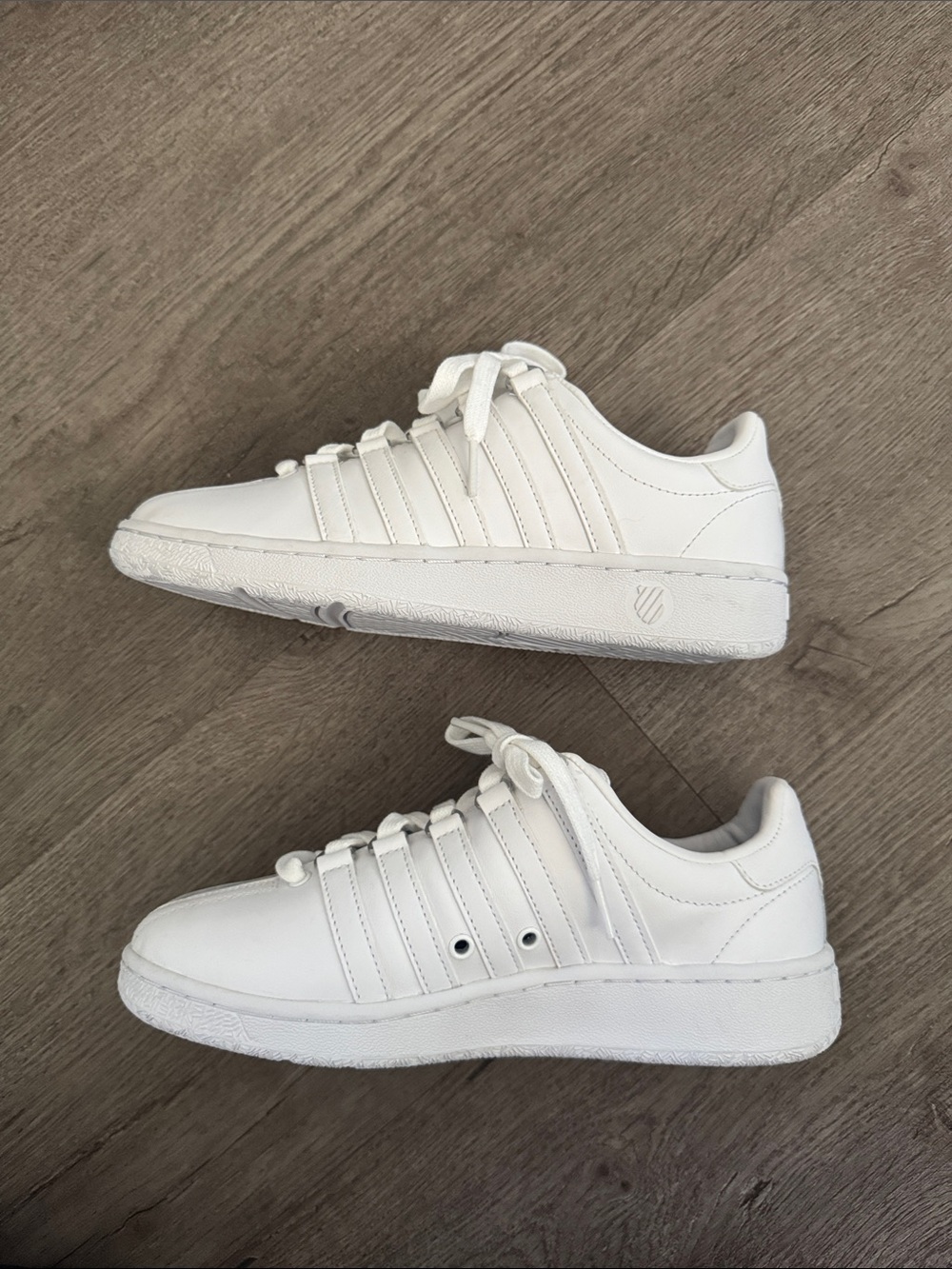 K Swiss classic white leather low top sneakers